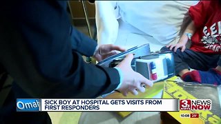 Sick 5-year-old gets visits at hospital from OPD