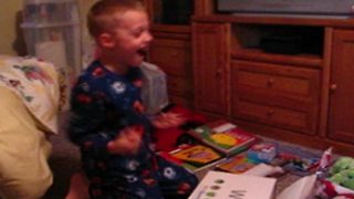 "Little Boy Freaks Out Because He Got Nintendo Wii For Christmas"