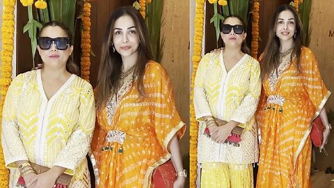 Malaika Arora Looks Mesmerzing In Indian Dress Sapped At Manish Malhotra House For Ganpati Darshan 🤩