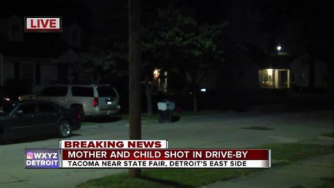 Detroit mother, 2-year-old daughter shot in drive-by
