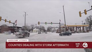 Counties dealing with storm aftermath