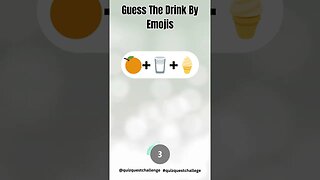 Guess the Drink by Emojis #shorts