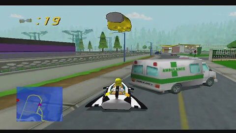 Let's Play Simpsons Road Rage (PS2, 2001) Part 3: Homer's On The Run