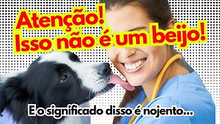 Não! Isso não é um beijo de Cachorro!