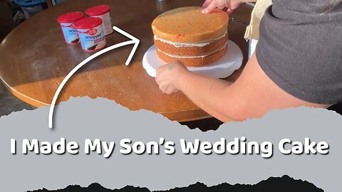 I MADE MY SON’S WEDDING CAKE || BOX WEDDING CAKE