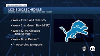 Lions to open 2021 season with home game vs. 49ers