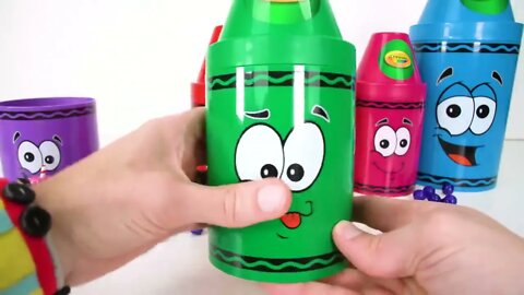 158 4Best Toy Learning Video for Toddlers and Kids Learn Colors with Surprise Crayons!