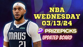 #PRIZEPICKS | BEST PICKS FOR #NBA WEDNESDAY | 03/13/24 | BEST BETS | #BASKETBALL | TODAY | PROP BETS