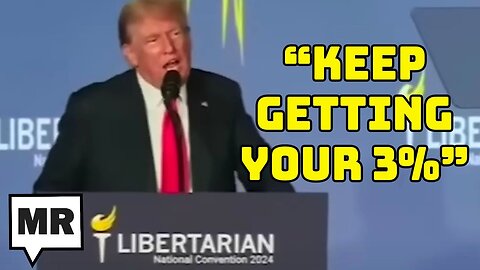 Trump ROASTS Libertarian Party As His Convention Appearance Devolves Into Chaos