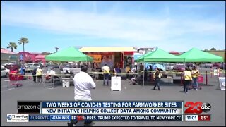 Two weeks of COVID-19 testing for farmworker sites