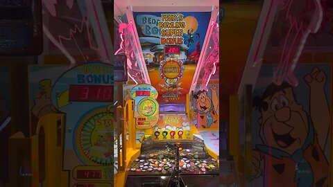 Come to the arcade with us! We had some success on the Flintstones coin pusher!