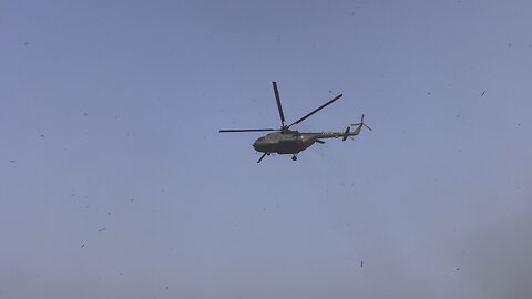 indian Army chopper landing