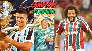 Português REAGE aos CAMPEÕES ESTADUAIS!!! FLA-FLU, Paulistão, Gaúcho, Mineiro, Cearense, etc...