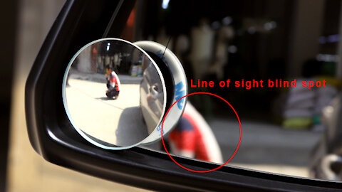 Car 360 Degree Rotation Adjustable Convex Rear View Mirror