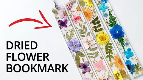 RESIN BOOKMARK TUTORIAL WITH FLOWERS | Personalised with Cricut
