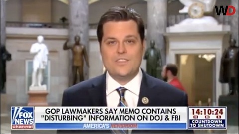 Gaetz - FBI, DOJ Heads Are Going To Roll If This Memo Hits The Public Square