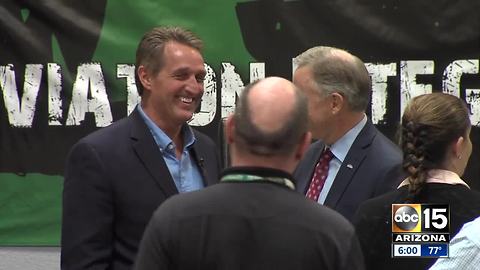 Jeff Flake says Republican party is ‘toast’ into hot mic