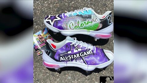 Aurora artist's custom shoe designs featured for All-Star Game