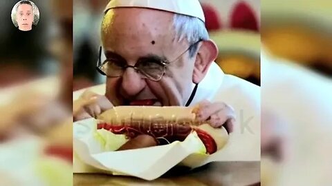 Pope FRANCIS Eeating HOT DOGS - AI. @historyoftheworld852