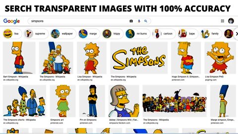 How To Search Transparent Images Properly On Google