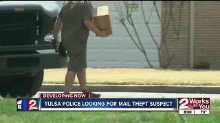 Tulsa Police looking for mail theft suspect
