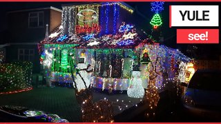 UK's most festive house with over 50,000 lights