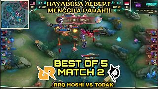 GILA MATCH KE 2 HAYABUSA ALBERT MENGAMUK | RRQ HOSHI VS TODAK M4 - MOBILE LEGENDS BANG-BANG M4