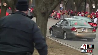 2 in custody after car drives through barrier along Chiefs Kingdom parade route