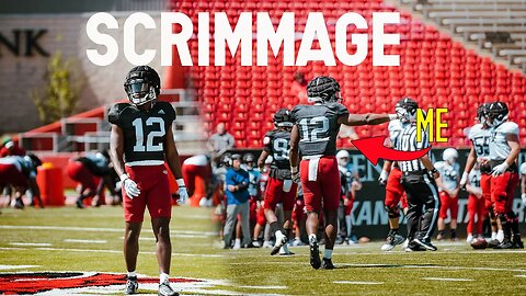 WEBS CAUGHT A PIC!! COLLEGE FOOTBALL SPRING SCRIMMAGE|| Arkansas State Football