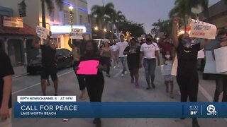 Vigil for George Floyd held in Lake Worth Beach
