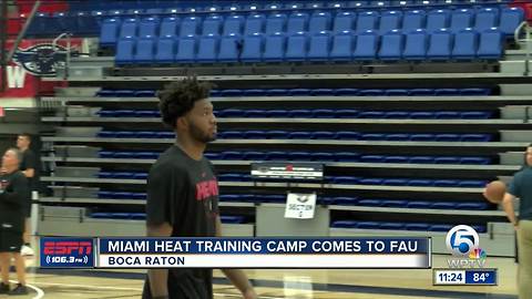 Miami Heat take training camp to FAU