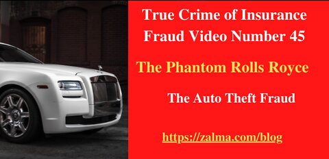 True Crime of Insurance Fraud Video Number 45