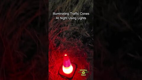 Illuminating Traffic Cones at Night Using Battery Powered Lights Inside Them - Runner Night Vision