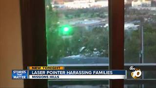 Laser pointer harassing families