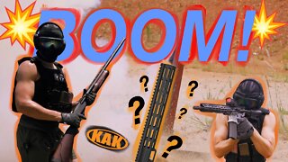 Shooting KAK Handguards With A 12-Gauge!