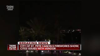 St. Pete fireworks canceled due to technical issues