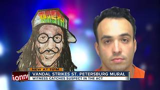 Police arrest local artist for vandalizing mural in St. Pete