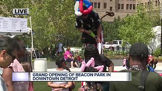Grand opening of Beacon Park in Detroit
