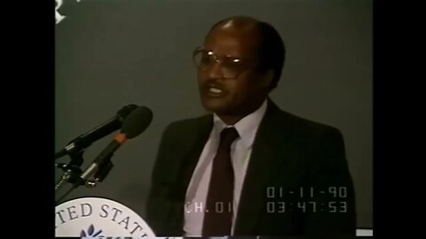 Goshu Wolde Speaking - Superpower Conflict Resolution in Africa, January 10, 1990