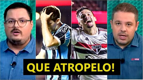"O São Paulo DOMINOU, DESTRUIU o Grêmio! E o James Rodríguez hoje..." SPFC ENFIA 3 a 0 e é ELOGIADO!