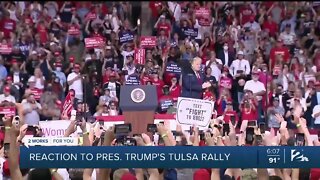 Reaction to President Trump's rally in Tulsa