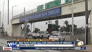 Bike path plan would remove walking bridges near Naval Base San Diego