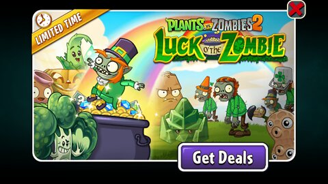 Plants vs Zombies 2 - Thymed Event - Luck O' the Zombie - March 2022