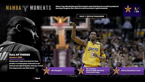 Mamba Moments 2/7 | Hail of Threes! #NBA2K24 #KobeBryant