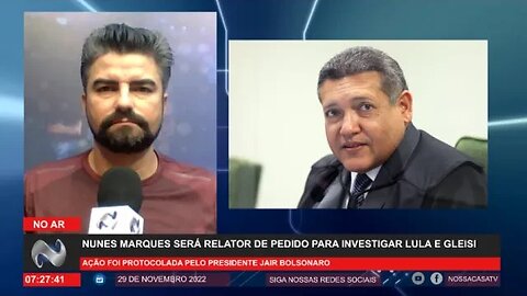 Nunes Marques será relator de pedido para investigar Lula e Gleisi