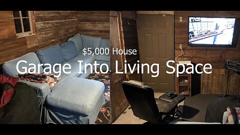 Garage Into Living Space - Conversion Timelapse