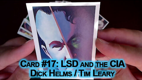 Drug Wars Trading Cards: Card #17: LSD and the CIA, Dick Helms / Tim Leary (Eclipse Comics History)