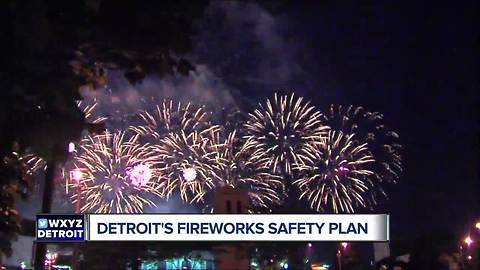 Law enforcement officials unveil their action plan for Monday's Detroit fireworks