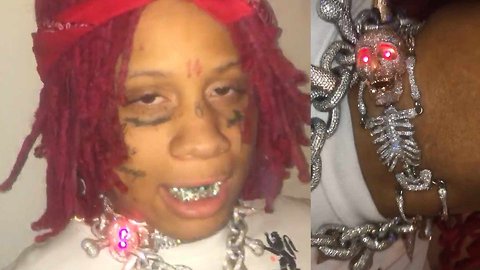 Trippie Redd Drops $100K Bones On Scary Diamond Skeleton Choker