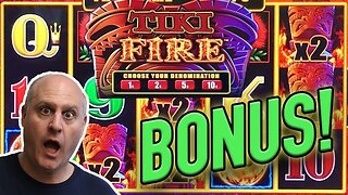 BONUS JACKPOT! ⚡Lightning Link Tiki Fire WIN ⚡ | Raja Slots